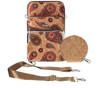 Avizar, Borsello sughero, collezione EcoCork chiusure a zip e a scatto