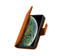 AVIZAR BUSINESS LEATHER CUSTODIA A LIBRO per Apple iPhone XS Max, Marrone