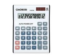 Avizar, Calcolatrice elettronica 12 cifre con memoria e display, Bianco