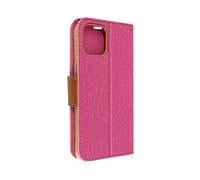 AVIZAR Canvas book CUSTODIA per Apple iPhone 14, Rosa
