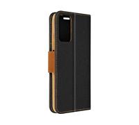 AVIZAR Canvas book CUSTODIA per Xiaomi Redmi Note 12s, Nero