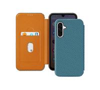 AVIZAR Carbonx RFID CUSTODIA A LIBRO per Samsung Galaxy A36, Blu
