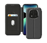 AVIZAR Carbonx RFID CUSTODIA A LIBRO per Xiaomi Redmi Note 14 Pro Plus, Nero