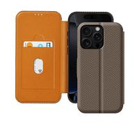AVIZAR Carbonx RFID CUSTODIA per Apple iPhone 16 Pro, Marrone