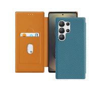 AVIZAR Carbonx RFID CUSTODIA per Samsung Galaxy S25 Ultra, Blu