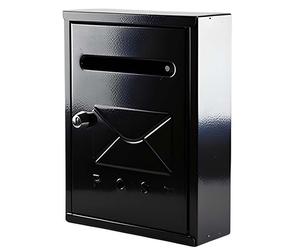 Avizar, Cassetta Postale Metallica Impermeabile e Antiruggine 26×20×7.5cm, Nero