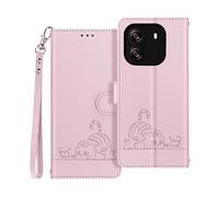 AVIZAR CATCUDDLE CUSTODIA A LIBRO per Blackview Wave 6C, Rosa chiaro