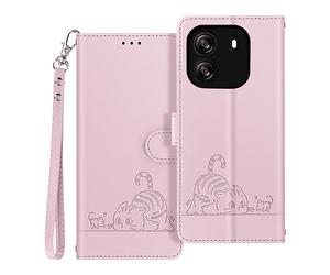 AVIZAR CATCUDDLE CUSTODIA A LIBRO per Blackview Wave 6C, Rosa chiaro