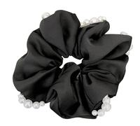 Avizar, Cavolo Classico per Capelli in Raso Perlato Glamour Nero, Nero