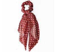 Avizar, Cavolo Foulard lungo per Capelli in Raso a Pisello Casual Rosa, Rosa