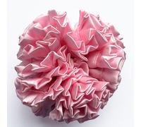 Avizar, Cavolo Maxi per Capelli in Raso Unito Vaporoso Casual Rosa Polvere, Rosa