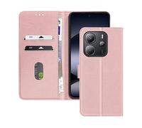 AVIZAR CHERSTERFIELD CUSTODIA A LIBRO per Xiaomi Redmi Note 14 4G, Rosa champagne