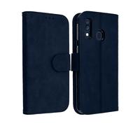AVIZAR CHERSTERFIELD CUSTODIA per Samsung Galaxy A40, Blu notte
