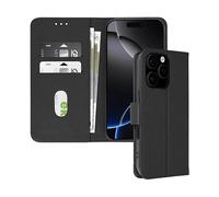 AVIZAR CHESTERFIELD CUSTODIA A LIBRO per Apple iPhone 16 Pro, Nero