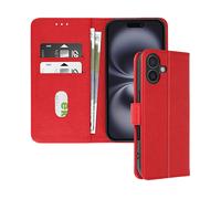 AVIZAR CHESTERFIELD CUSTODIA A LIBRO per Apple iPhone 16, Rosso
