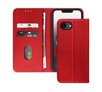AVIZAR Chesterfield CUSTODIA A LIBRO per Apple iPhone 17e, Rosso