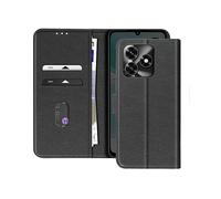 AVIZAR Chesterfield CUSTODIA A LIBRO per Honor X5c Plus 4G, Nero