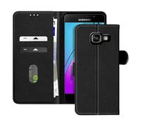 AVIZAR CHESTERFIELD CUSTODIA A LIBRO per Samsung Galaxy A3 2016, Nero