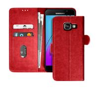 AVIZAR CHESTERFIELD CUSTODIA A LIBRO per Samsung Galaxy A3 2016, Rosso