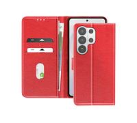 AVIZAR Chesterfield CUSTODIA A LIBRO per Samsung Galaxy S26 Ultra, Rosso