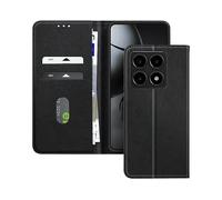 AVIZAR CHESTERFIELD CUSTODIA A LIBRO per Xiaomi 14T Pro, Nero