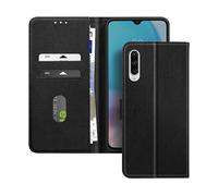 Avizar, Custodia a libro per Xiaomi Mi 9 Lite Supporto video multifunzione, Nero