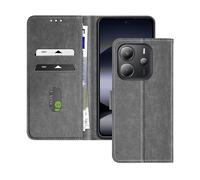 AVIZAR CHESTERFIELD CUSTODIA A LIBRO per Xiaomi Redmi Note 14 4G, Grigio