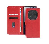 AVIZAR CHESTERFIELD CUSTODIA A LIBRO per Xiaomi Redmi Note 15 Pro Plus 5G, Rosso