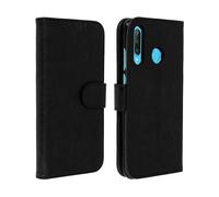 Custodia Huawei P30 Lite Portacarte Funzione Supporto Cover Silicone - Nero