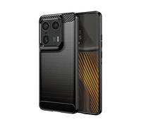 AVIZAR Classic carb COVER per Motorola Edge 50 Ultra, Nero
