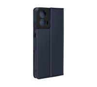 AVIZAR Classic chic CUSTODIA A LIBRO per Motorola Moto G04s, Blu notte