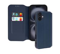 AVIZAR Classic edition CUSTODIA A LIBRO per Apple iPhone 16 Plus, Blu notte