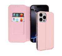 AVIZAR Classic edition CUSTODIA A LIBRO per Apple iPhone 16 Pro Max, Rosa champagne