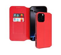 AVIZAR Classic edition CUSTODIA A LIBRO per Apple iPhone 16 Pro Max, Rosso