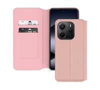 AVIZAR Classic edition CUSTODIA A LIBRO per Xiaomi Redmi Note 14 4G, Rosa champagne