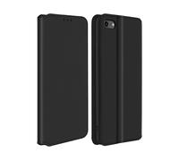 Custodia iPhone SE / 7 / 8 Portacarte Funzione Supporto Similpelle Liscia nero