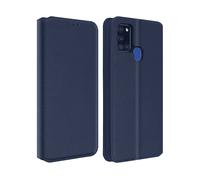 Custodia Samsung Galaxy A21s Portacarte Funzione Supporto Similpelle Liscia blu