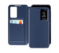 AVIZAR Clear view CUSTODIA A LIBRO per Samsung Galaxy S23, Blu notte
