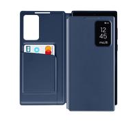AVIZAR Clear view CUSTODIA A LIBRO per Samsung Galaxy S23 Ultra, Blu notte