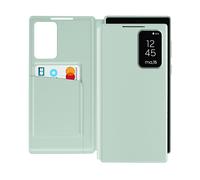 AVIZAR CLEAR VIEW CUSTODIA A LIBRO per Samsung Galaxy S23 Ultra, Verde pallido