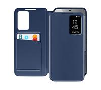 AVIZAR Clear view CUSTODIA A LIBRO per Samsung Galaxy S24, Blu notte