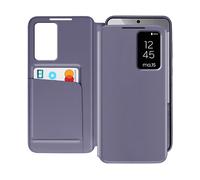 AVIZAR Clear view CUSTODIA A LIBRO per Samsung Galaxy S24, Lavanda