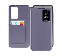 AVIZAR Clear view CUSTODIA A LIBRO per Samsung Galaxy S25 Plus, Lavanda
