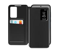 AVIZAR Clear view CUSTODIA A LIBRO per Samsung Galaxy S25 Plus, Nero