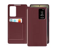AVIZAR Clear view CUSTODIA A LIBRO per Samsung Galaxy S25 Ultra, Bordeaux