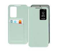 AVIZAR Clear view CUSTODIA A LIBRO per Samsung Galaxy S25, Verde pallido