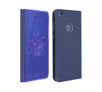 AVIZAR Clear view standing CUSTODIA per Honor 8 Lite, Blu
