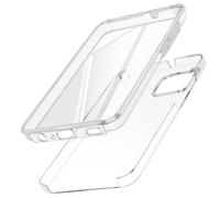 Avizar, Cover 360° per Galaxy A04e protezione completa, Trasparente