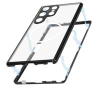 Avizar, Cover 360° per Galaxy S24 Ultra retro rigido vetro temperato
