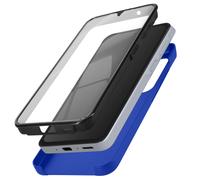 Avizar, Cover 360° per A55 retro rigido e fronte touchscreen, Blu
